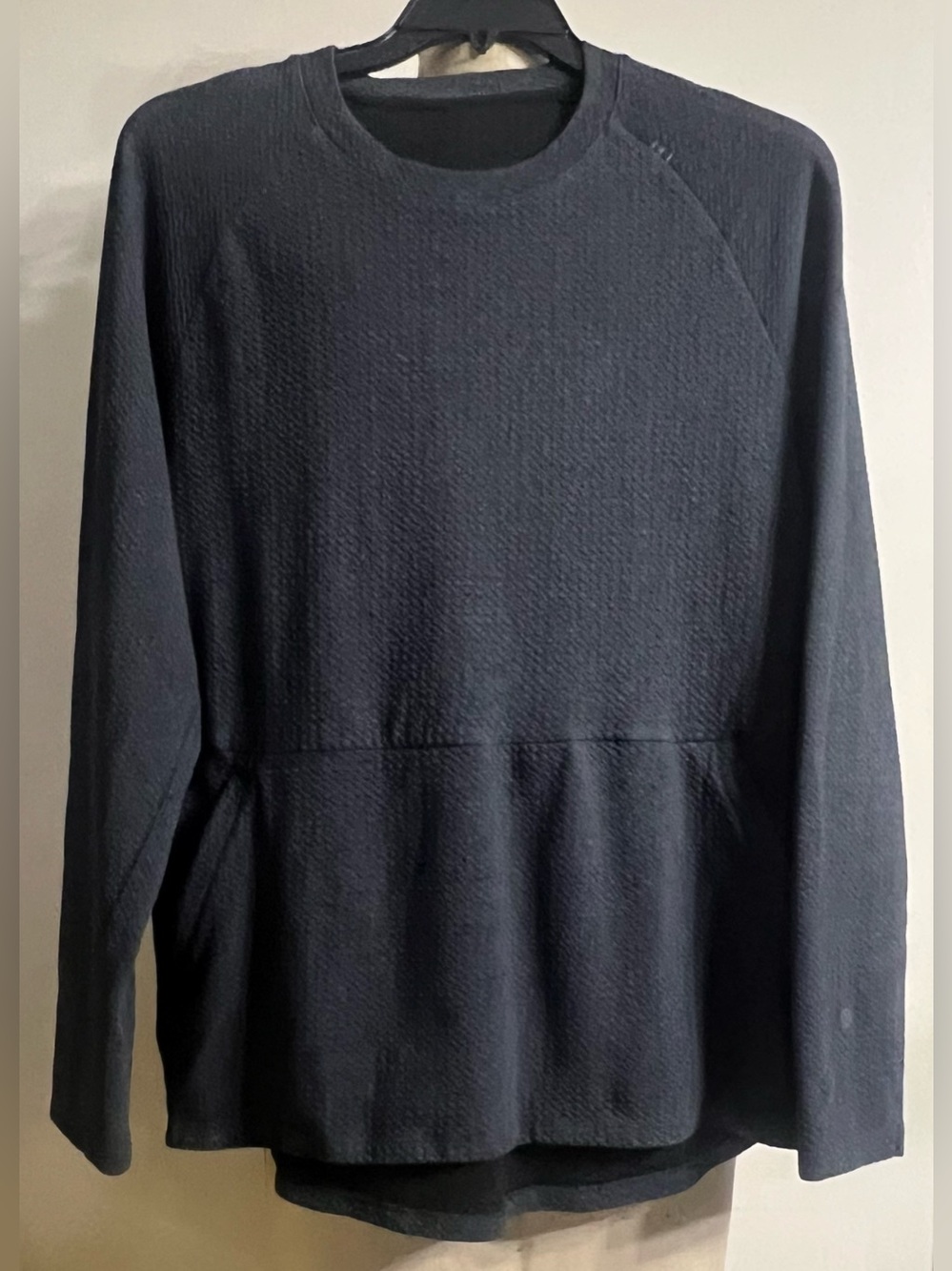 Lululemon At Ease Crew Waffle Texture Dark Grey Size XXL